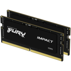 Модуль пам'яті Kingston SoDIMM DDR5 32GB (2x16GB) 5600 МГц Impact Black Fury (ex.HyperX) (KF556S40IBK2-32)