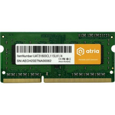 Модуль пам'яті ATRIA SoDIMM DDR3 4GB 1600MHz (UAT31600CL11SLK1/4)