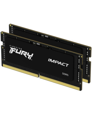 Модуль пам'яті Kingston Fury DDR5 SO-DIMM 32GB 2x16GB 4800MHz Impact (KF548S38IBK2-32)