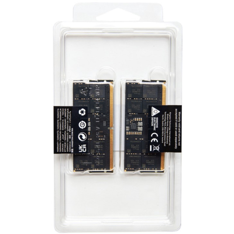 Модуль пам'яті Kingston Fury DDR5 SO-DIMM 32GB 2x16GB 4800MHz Impact (KF548S38IBK2-32)