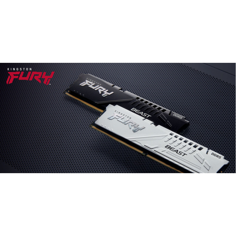 Модуль пам'яті Kingston DDR5 64GB (2x32GB) 6400 MHz Beast White EXPO Fury (ex.HyperX) (KF564C32BWEK2-64)