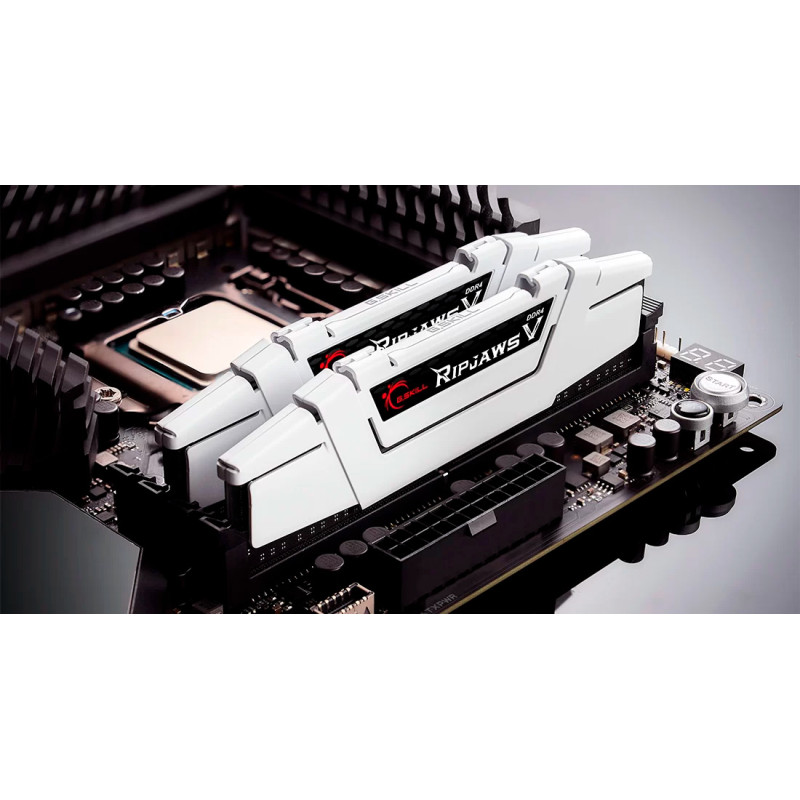 Модуль пам'яті G.Skill DDR4 32GB (2x16G) 3600 MHz RipjawsV White (F4-3600C18D-32GVW)