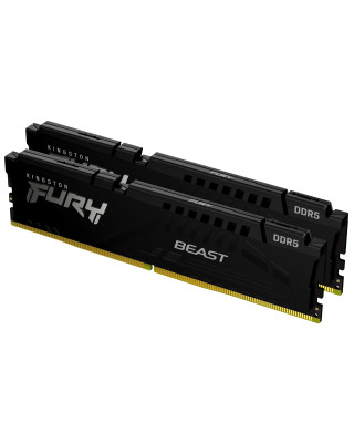 Модуль пам'яті Kingston DDR5 2x32GB/5600 Fury Beast Black (KF556C36BBE2K2-64)