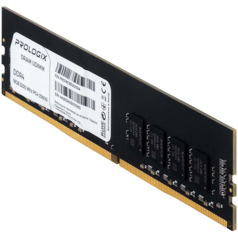 Модуль пам'яті Prologix DDR4 16GB/3200 (PRO16GB3200D4)