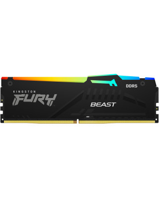 Модуль пам'яті Kingston DDR5 16GB 6000 МГц FURY Beast RGB EXPO Fury (ex.HyperX) (KF560C30BBEA-16)