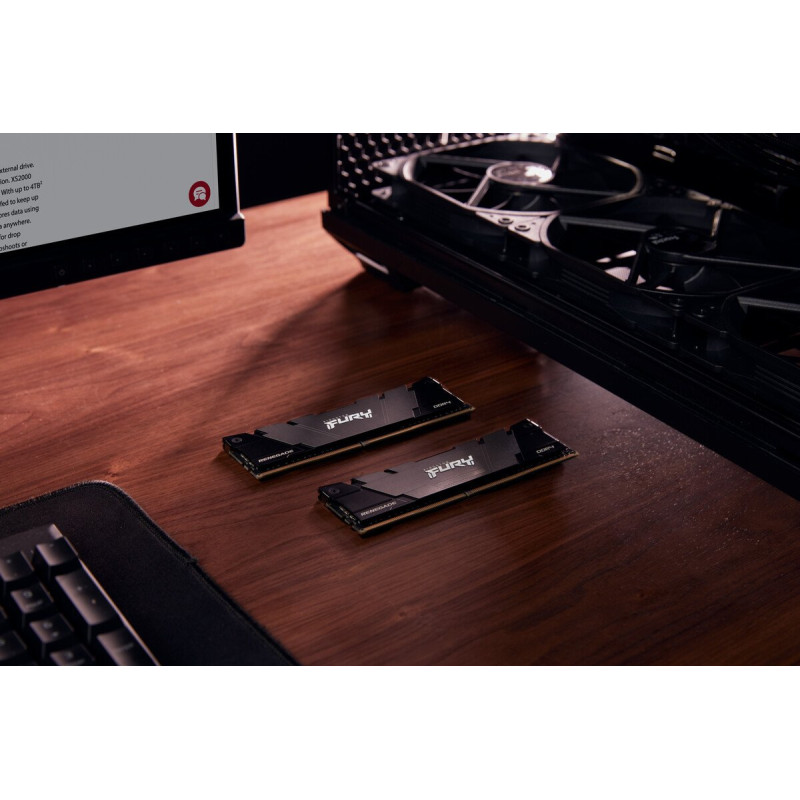Модуль пам'яті Kingston DDR4 16GB (2x8GB) 3200 MHz Fury Renegade Black Fury (ex.HyperX) (KF432C16RB2K2/16)