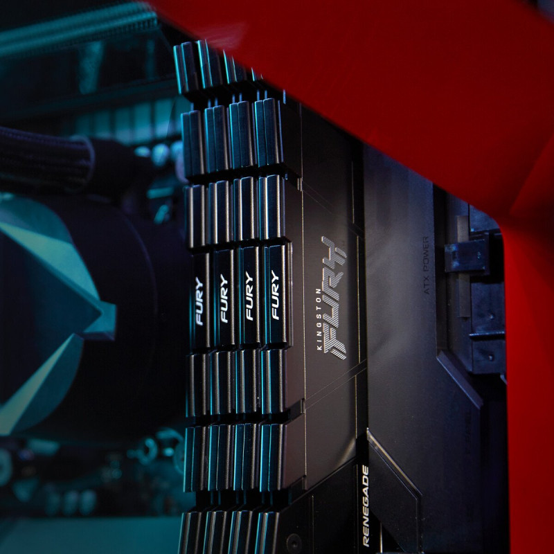 Модуль пам'яті Kingston DDR4 16GB (2x8GB) 3200 MHz Fury Renegade Black Fury (ex.HyperX) (KF432C16RB2K2/16)