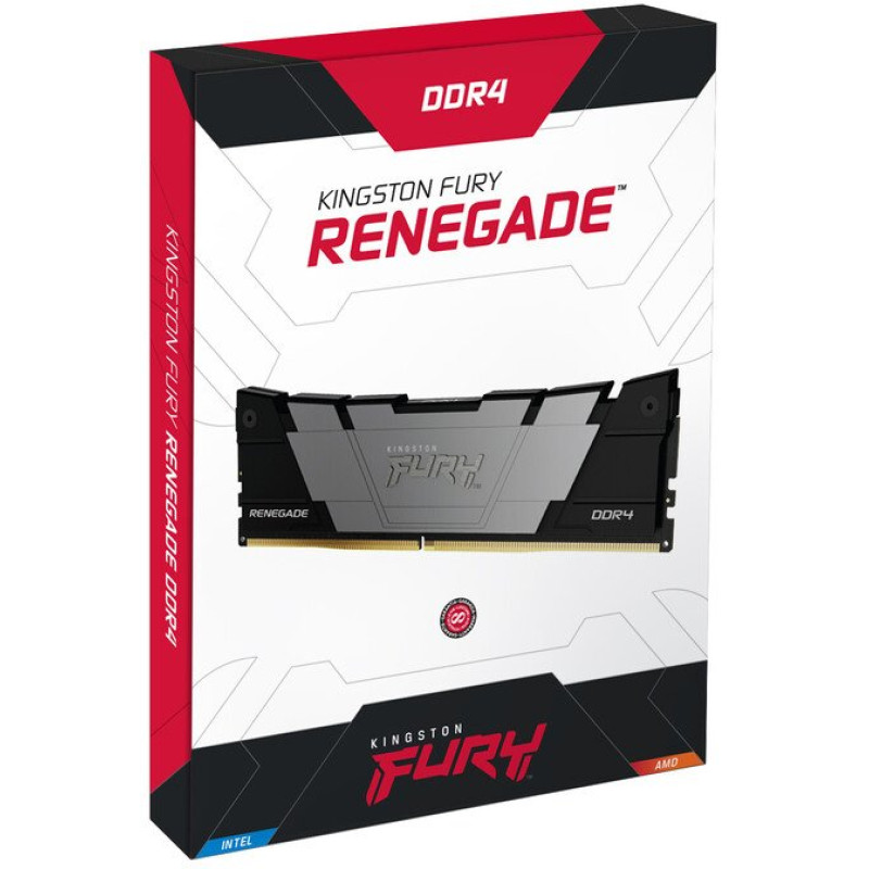 Модуль пам'яті Kingston DDR4 16GB (2x8GB) 3200 MHz Fury Renegade Black Fury (ex.HyperX) (KF432C16RB2K2/16)