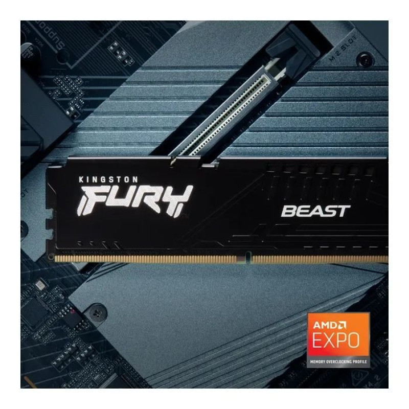 Модуль пам'яті Kingston DDR5 64GB (2x32GB) 5200MHz Beast Black Fury (ex.HyperX) (KF552C40BB2K2-64)