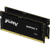 Пам'ять для ноутбуків Kingston FURY 32 GB (2x16GB) DDR5 6400 MHz Impact Black (KF564S38IBK2-32)
