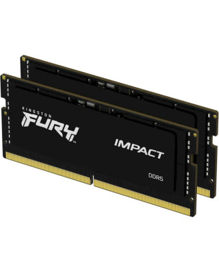 Модуль пам'яті для ноутбуків Kingston FURY 32 GB (2x16GB) DDR5 6400 MHz Impact Black (KF564S38IBK2-32)