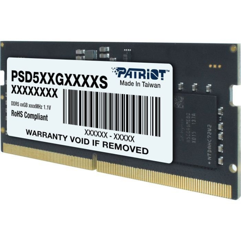 Модуль пам'яті Patriot SO-DIMM 32GB/5600 DDR5 Signature Line (PSD532G56002S)