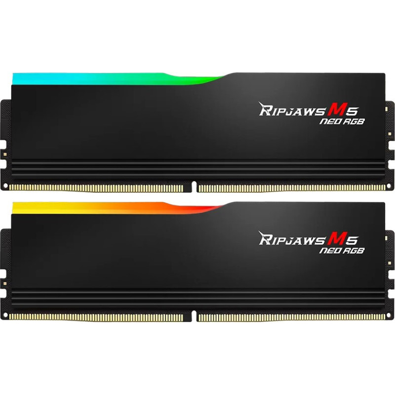 Модуль пам'яті G.Skill RIPJAWS M5 NEO RGB BLACK DDR5-6000 32GB (2x16GB) (F5-6000J2836G16GX2-RM5NRK)