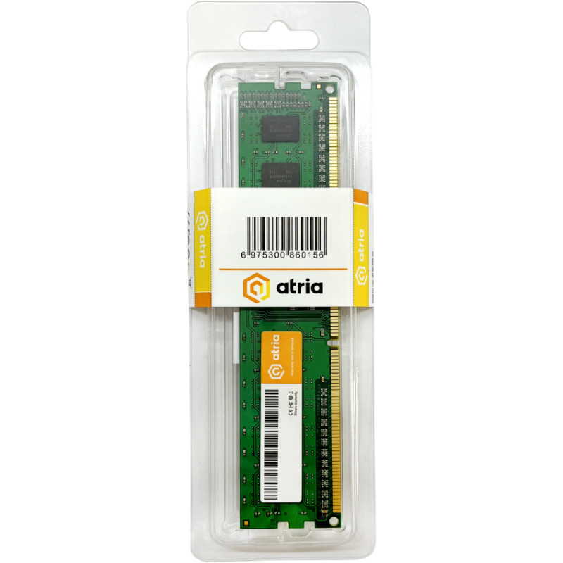Модуль пам'яті Atria 8Gb DDR3 1600MHz (UAT31600CL11K1/8)