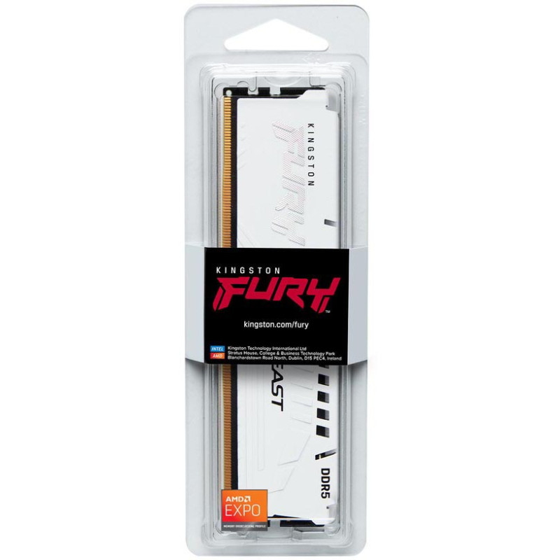 Модуль пам'яті Kingston Fury DDR5 16GB 5600MHz Beast White (KF556C36BWE-16)