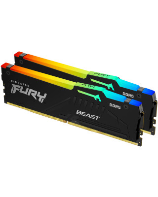Модуль пам'яті Kingston DDR5 2x16GB/6000 Fury Beast RGB (KF560C30BBAK2-32)