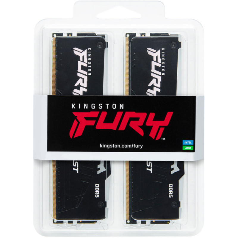 Модуль пам'яті Kingston DDR5 2x16GB/6000 Fury Beast RGB (KF560C30BBAK2-32)