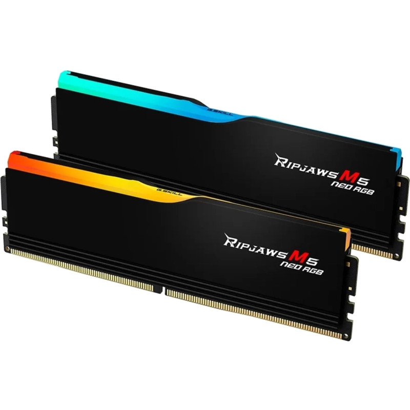Модуль пам'яті G.Skill RIPJAWS M5 NEO RGB BLACK DDR5-6000 64GB (2x32GB) (F5-6000J3040G32GX2-RM5NRK)