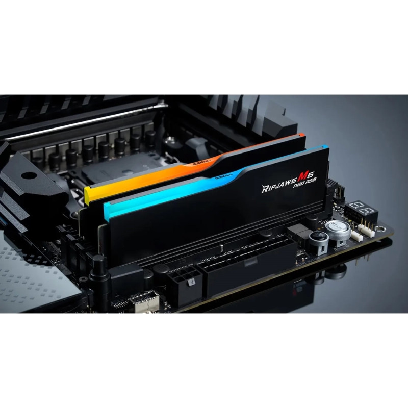 Модуль пам'яті G.Skill RIPJAWS M5 NEO RGB BLACK DDR5-6000 64GB (2x32GB) (F5-6000J3040G32GX2-RM5NRK)