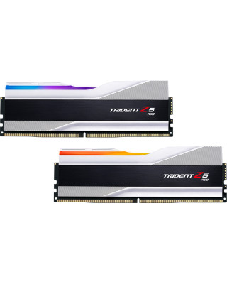 Модуль пам'яті G.Skill DDR5 2x16GB/7600 Trident Z5 RGB Silver (F5-7600J3646G16GX2-TZ5RS)
