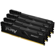 Модуль пам'яті Kingston DDR4 64GB (4x16GB) Fury 3200MHz Beast Black (KF432C16BB1K4/64)