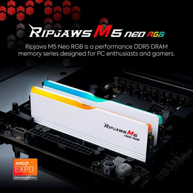 Модуль пам'яті G. Skill Trident Z5 Neo RGB DDR5-6000 32GB (2x16GB) (F5-6000J2836G16GX2-TZ5NR)