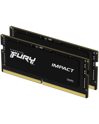 Модуль пам'яті Kingston SoDIMM DDR5 64 GB (2x32 GB) 5600 MHz FURY Impact Fury (ex. HyperX) (KF556S40IBK2-64)