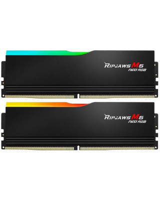 Модуль пам'яті G.Skill Ripjaws M5 Neo RGB Black DDR5-6400 32GB (2x16GB) (F5-6400J3240G16GX2-RM5NRK)