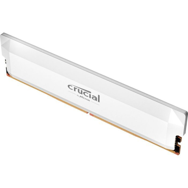 Модуль пам'яті Micron (Crucial) DDR5 16GB 6400 MHz Pro Overclocking White (CP16G64C38U5W)