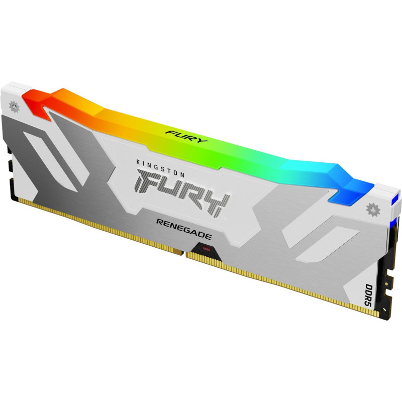 Модуль пам'яті Kingston DDR5 24GB FURY Renegade Silver/White RGB 8400Mhz (KF584CU40RWA-24)
