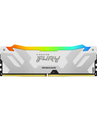 Модуль пам'яті Kingston DDR5 24GB FURY Renegade Silver/White RGB 8400Mhz (KF584CU40RWA-24)