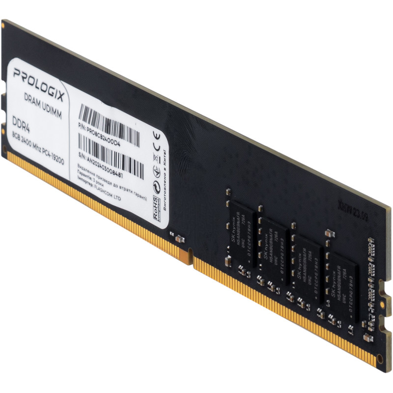 Модуль пам'яті Prologix DDR4 8GB 2400MHz (PRO8GB2400D4)