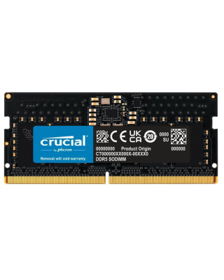 Модуль пам'яті Crucial DDR5 8GB 5200Mhz SODIMM CL42 (CT8G52C42S5)
