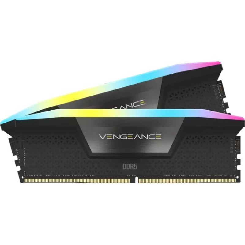 Модуль пам'яті Corsair DDR5 64GB (2x32GB) 5600MHz Vengeance RGB (CMH64GX5M2B5600Z40K)