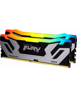 Модуль пам'яті Kingston DDR5 48GB 8400 MHz Renegade RGB Silver XMP Fury (ex. HyperX) (KF584CU40RSAK2-48)