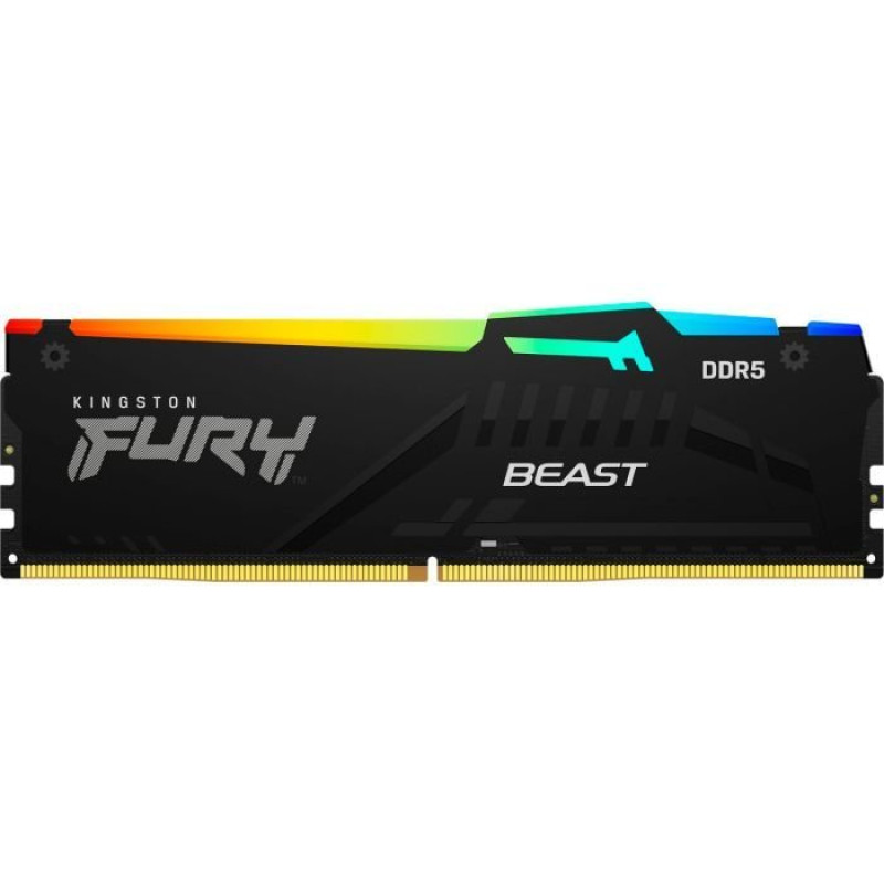 Модуль пам'яті Kingston DDR5 64GB 5600 МГц Beast RGB EXPO Black Fury (ex.HyperX) (KF556C40BBA-64)
