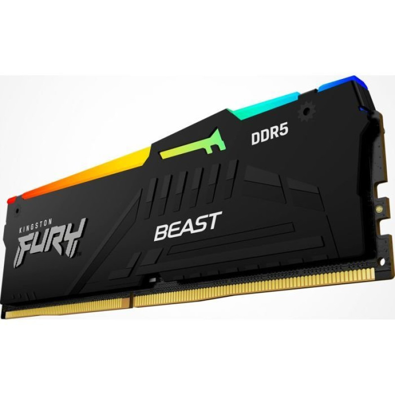 Модуль пам'яті Kingston DDR5 64GB 5600 МГц Beast RGB EXPO Black Fury (ex.HyperX) (KF556C40BBA-64)