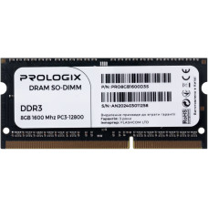 Модуль пам'яті ProLogix SO-DIMM DDR3 8GB 1600MHz (PRO8GB1600D3S)