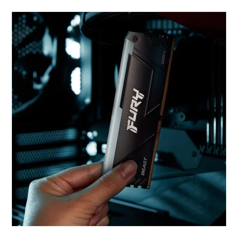 Модуль пам'яті Kingston DDR4 16GB (2x8GB) 3200MHz Beast Black Fury (ex.HyperX) (KF432C16BB2AK2/16WP)