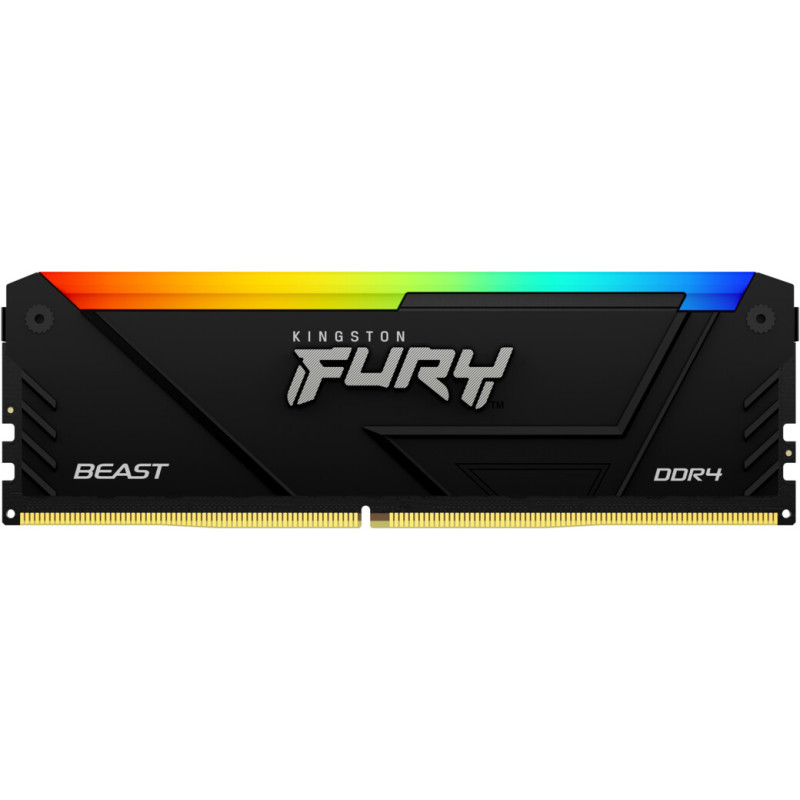 Модуль пам'яті Kingston DDR5 16GB (2x8GB) 3200 MHz Beast RGB Fury (ex. HyperX) (KF432C16BB2AK2/16)