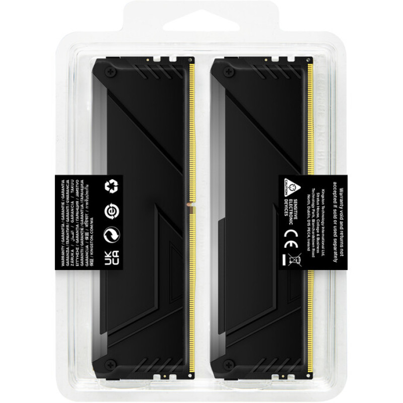 Модуль пам'яті Kingston DDR5 16GB (2x8GB) 3200 MHz Beast RGB Fury (ex. HyperX) (KF432C16BB2AK2/16)
