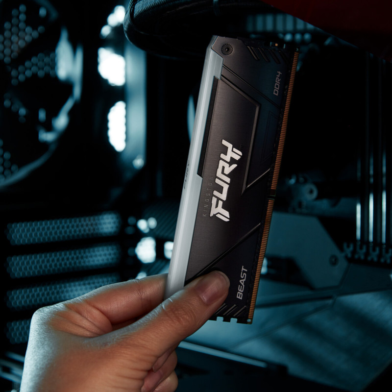 Модуль пам'яті Kingston DDR5 16GB (2x8GB) 3200 MHz Beast RGB Fury (ex. HyperX) (KF432C16BB2AK2/16)