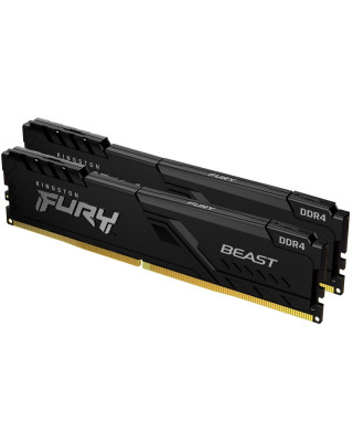 Модуль пам'яті Kingston DDR4 16GB (2x8GB) 3200MHz Black Fury (ex.HyperX) (KF432C16BBK2/16WP)