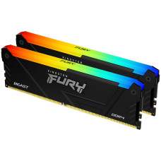 Модуль пам'яті Kingston DDR5 16GB (2x8GB) 3600 MHz Beast RGB Fury (ex. HyperX) (KF436C17BB2AK2/16)