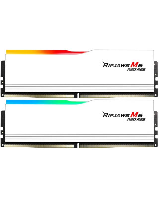 Модуль пам'яті G.Skill RIPJAWS M5 NEO RGB Білий DDR5-6000 32GB (2x16GB) (F5-6000J3636F16GX2-RM5NRW)