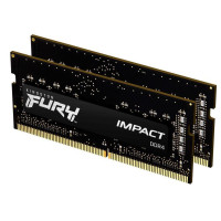 Модуль пам'яті Kingston FURY 16 GB (2x8GB) SO-DIMM DDR4 3200 MHz Impact (KF432S20IBK2/16)