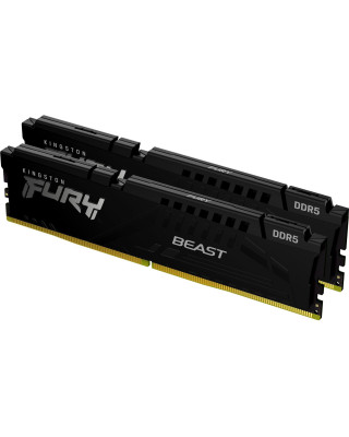 Модуль пам'яті Kingston DDR5 16GB (2x8GB) 5600 МГц Beast Black Fury (ex.HyperX) (KF556C40BBK2-16)