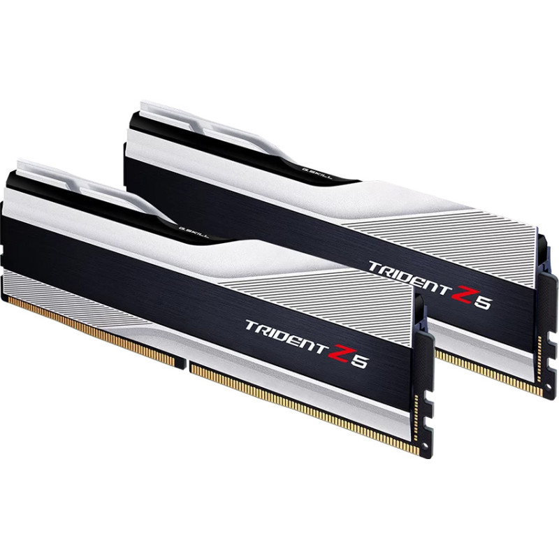 Модуль пам'яті G.Skill DDR5 64GB (2x32GB) 6000 МГц Trident Z5 Silver (F5-6000J3238G32GX2-TZ5S)