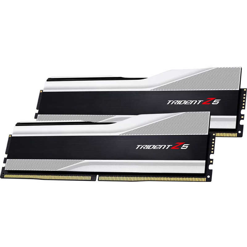 Модуль пам'яті G.Skill DDR5 64GB (2x32GB) 6000 МГц Trident Z5 Silver (F5-6000J3238G32GX2-TZ5S)