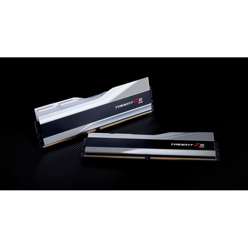 Модуль пам'яті G.Skill DDR5 64GB (2x32GB) 6000 Trident Z5 RGB Silver (F5-6000J3238G32GX2-TZ5RS)